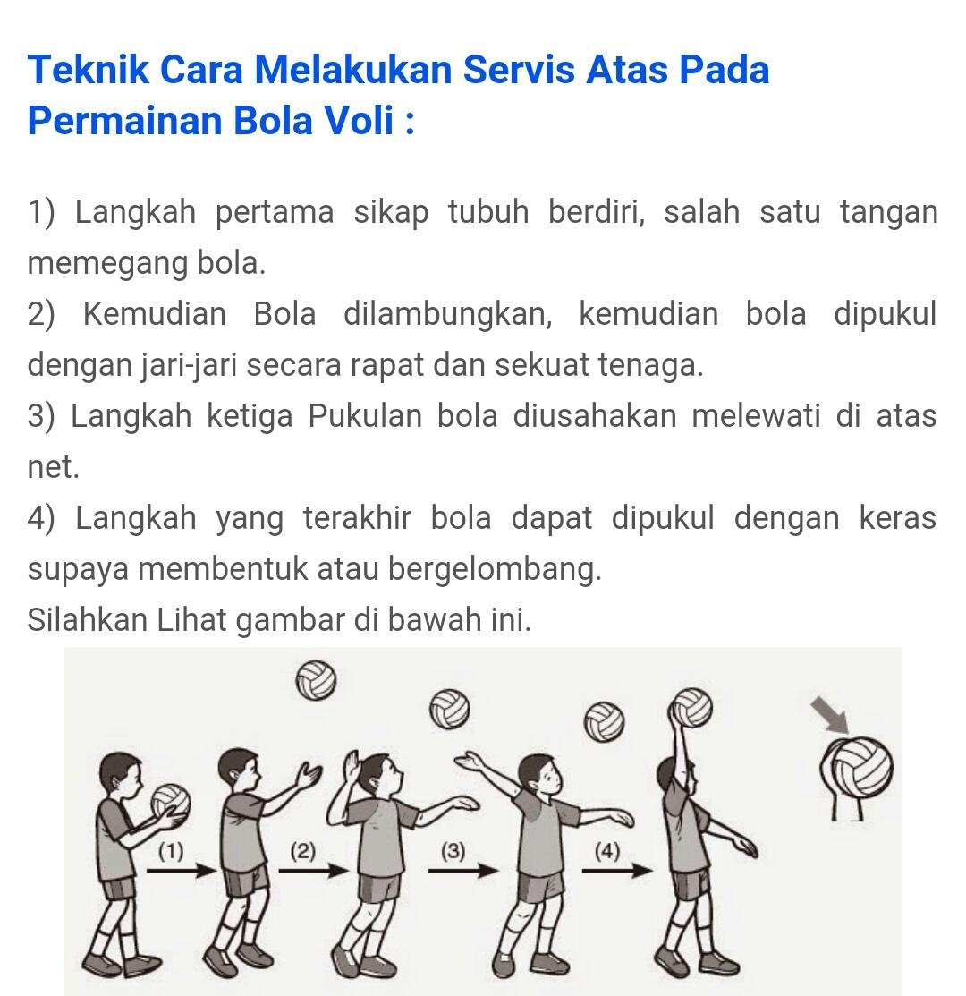 Memahami Teknik Dasar Bola Voli Servis Atas - Strategi untuk Menjadi Pemain Handal